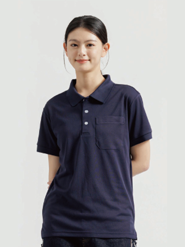 吸濕排汗短袖POLO衫 (藏青色) 工作服作品